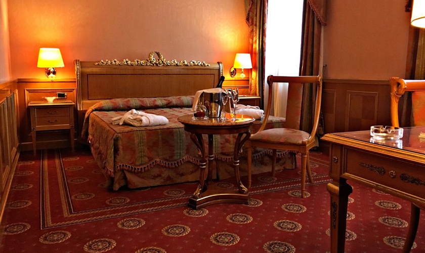 Double superior room for single use のアンドレオラ・セントラル ・ホテル ミラノ